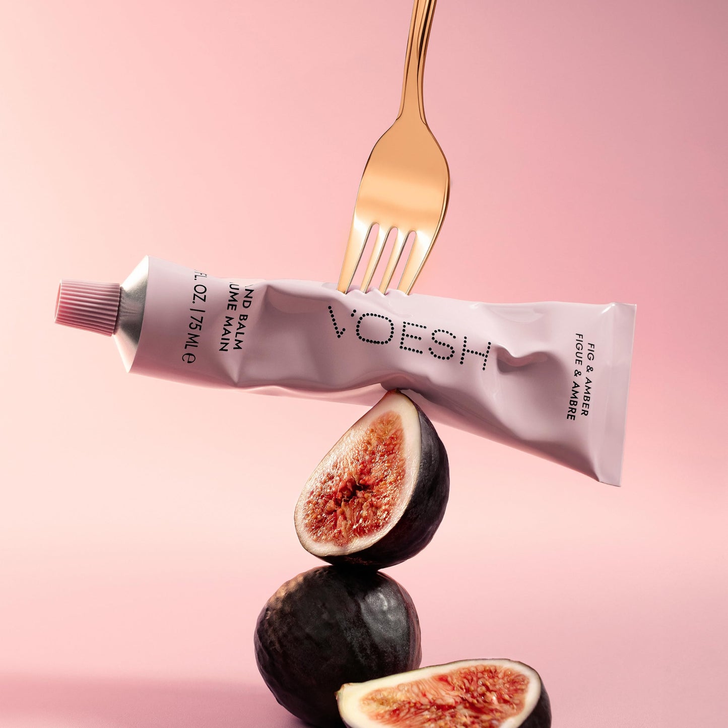 VOESH Hand & Body Glow Gift Set - 3-Piece Gift Set for Radiant Skin - Exfoliating Body Wash, Body Balm & Hand Balm - Vegan K-Beauty Korean Skincare - Fig & Amber Scent