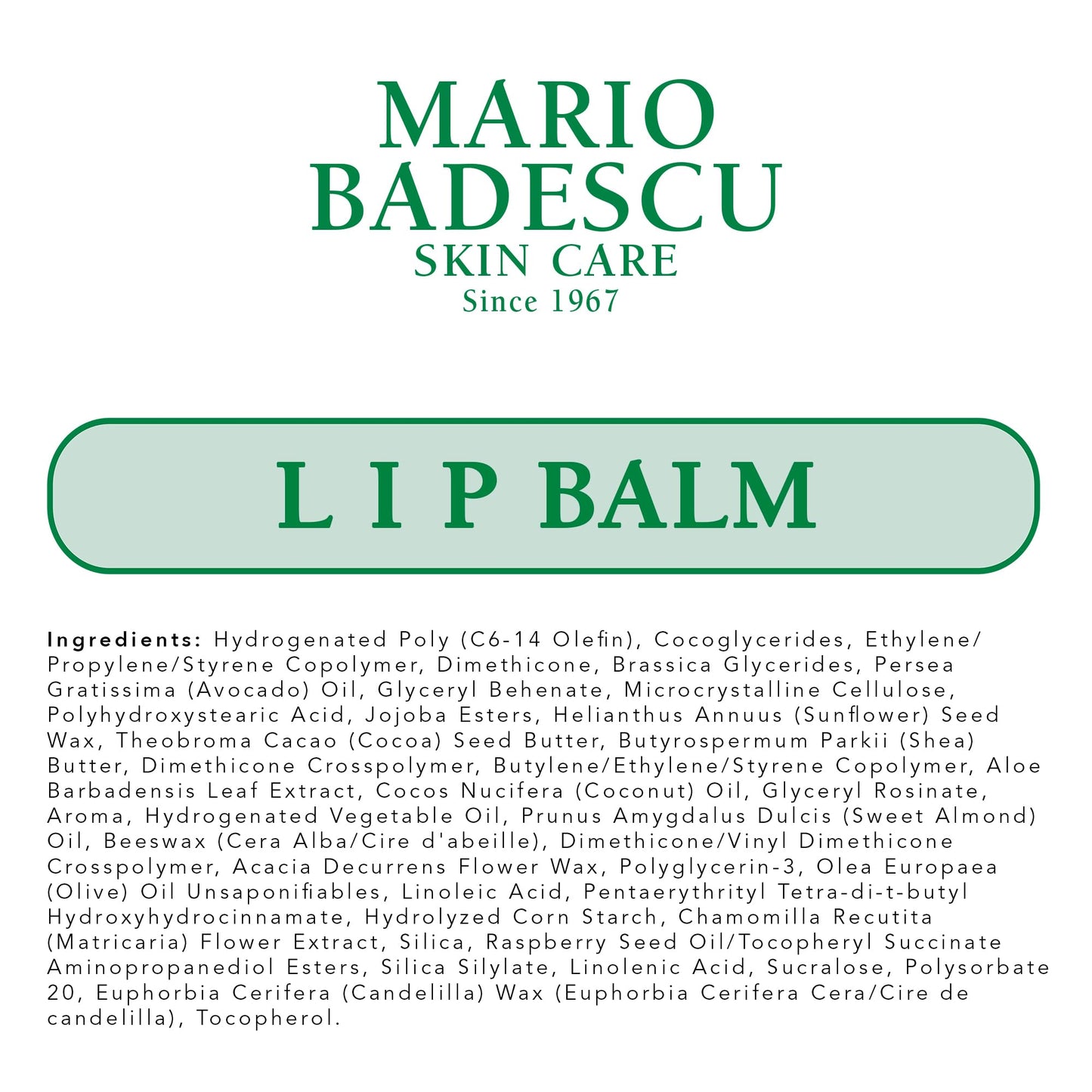 Mario Badescu Moisturizing Lip Balm for Dry Cracked Lips, Infused with Coconut Oil and Shea Butter, Ultra-Nourishing Lip Care Moisturizer for Soft, Smooth and Supple Lips