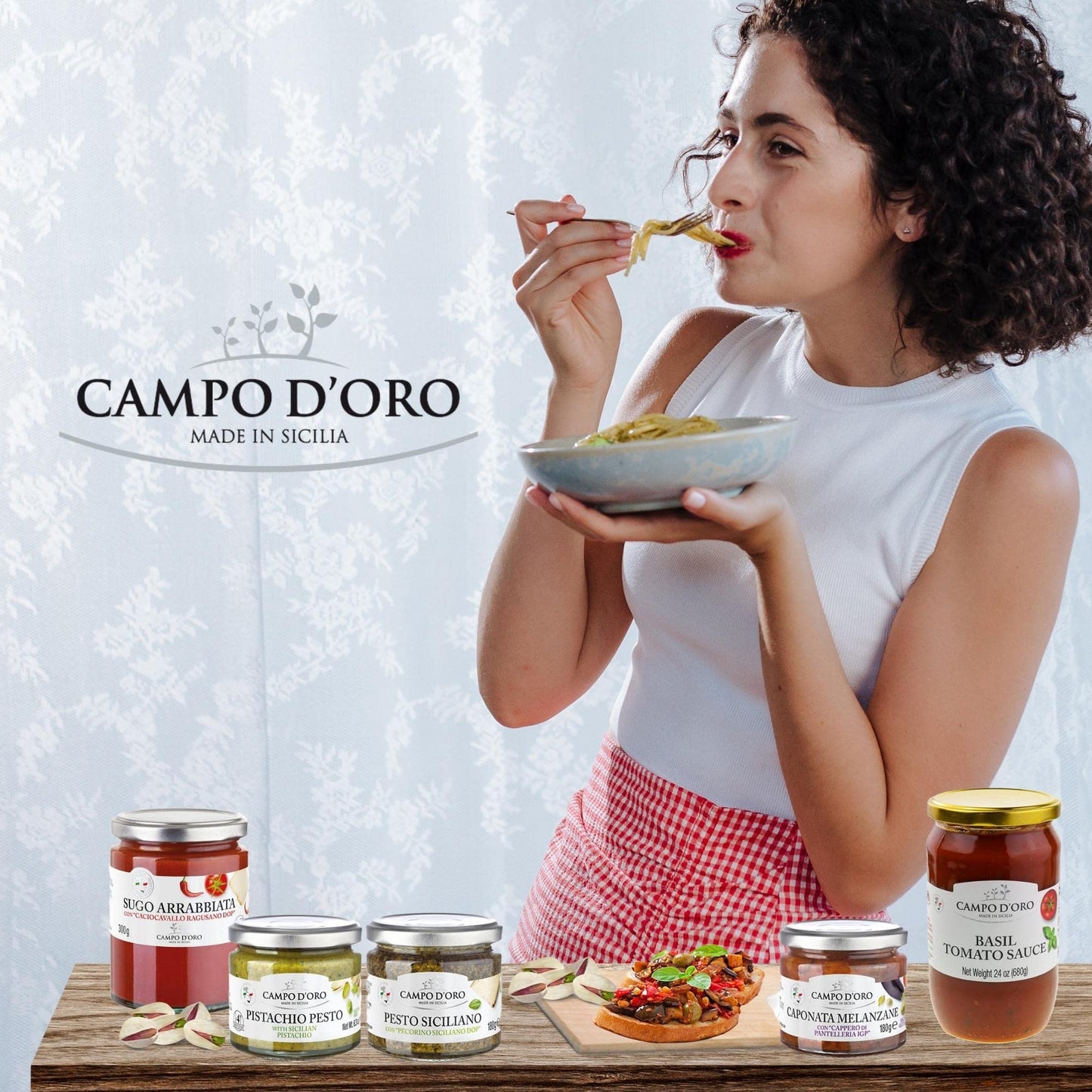CAMPO D'ORO - Sun-Dried Tomatoes in extra virgin olive oil, (6.35 oz -180 g), Non-GMO, Product of Italy
