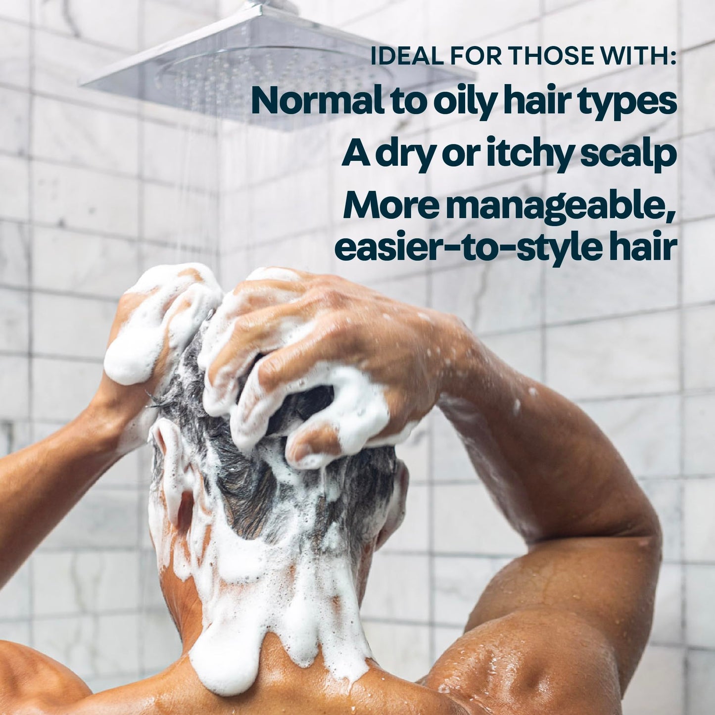 Oars + Alps Men's Sulfate Free Shampoo, Infused with Witch Hazel & Tea Tree Oil, Cleanses & Refreshes, Alpine Tea Tree Scent, 1 Pack, 13.5 Fl Oz
