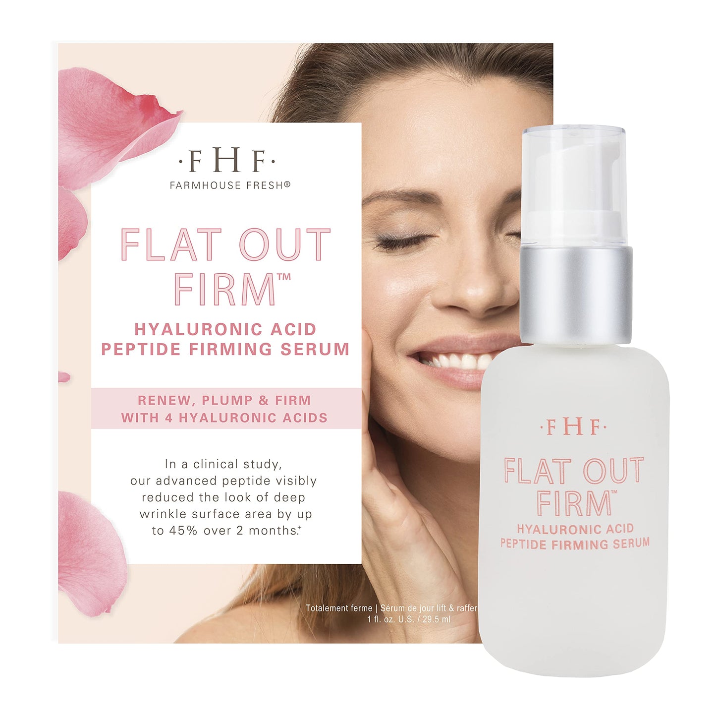 FarmHouse Fresh Flat Out Firm Hyaluronic Acid Peptide Firming Serum, 1 oz.