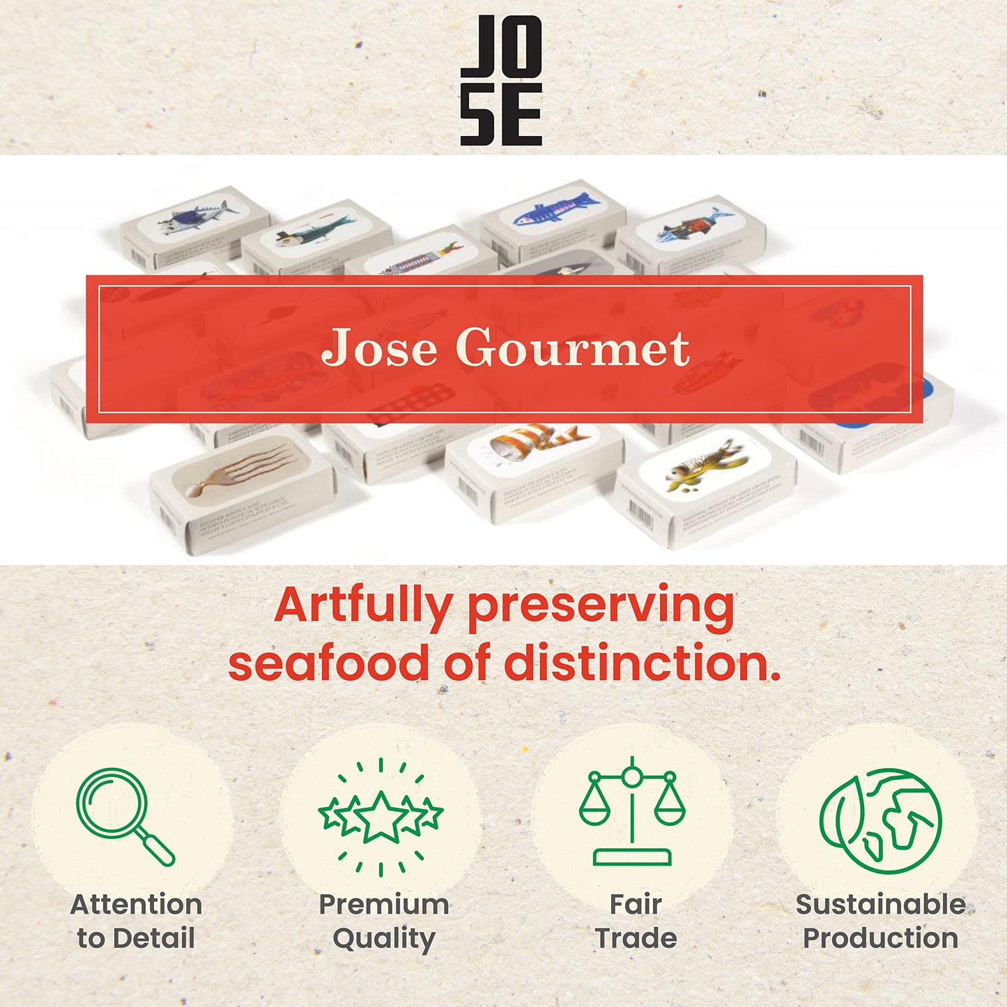 Canned Sardines with Lemon and Olive Oil by Jose Gourmet, Wild Caught Portuguese Sardines, Canned Fish in Olive Oil, Omega 3, Fair Trade, 125g Can, Pack of 3