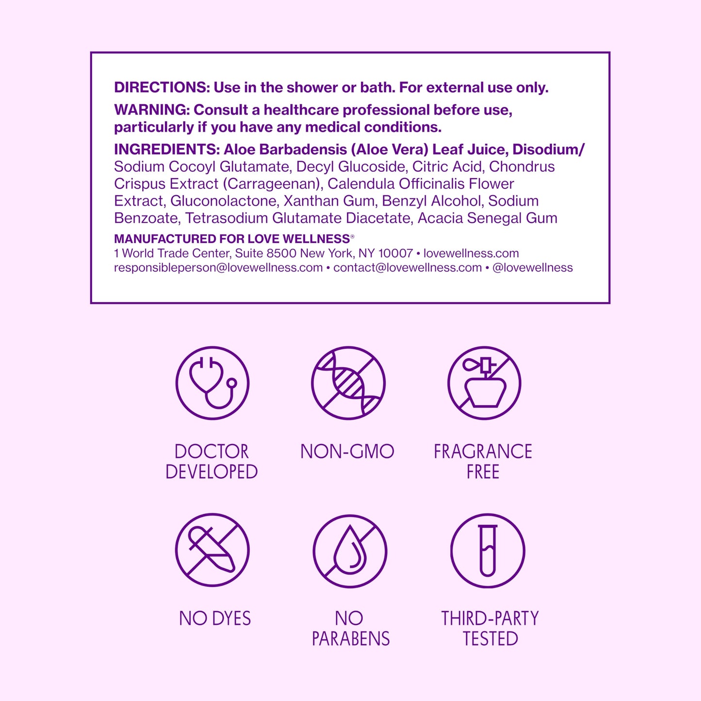 Love Wellness pH Balancing Cleanser | Feminine Vaginal Wash | Fragrance-Free | Vaginal Cleanser for Balanced pH, Intimate Health & Hygiene | Non-Irritating with Aloe Vera for Sensitive Skin | 5 Fl Oz