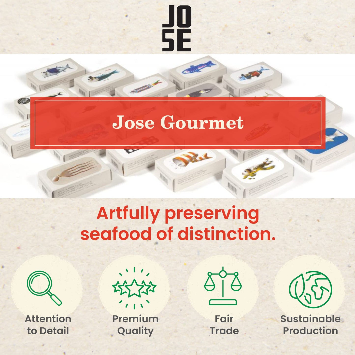 Smoked Small Sardines in Extra Virgin Olive Oil by Jose Gourmet, Wild Caught Portuguese Sardines, Canned Fish in Olive Oil, Omega 3, Fair Trade, 125g Can, Pack of 3