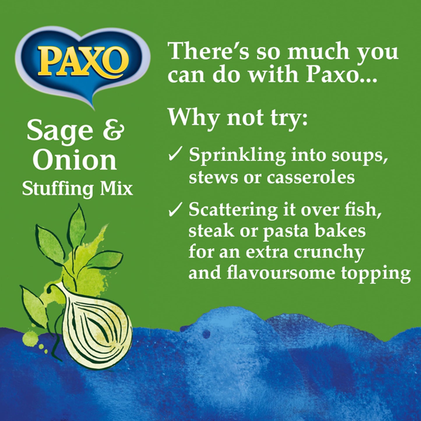 Paxo Sage & Onion Stuffing (340g) - Pack of 2 by Paxo