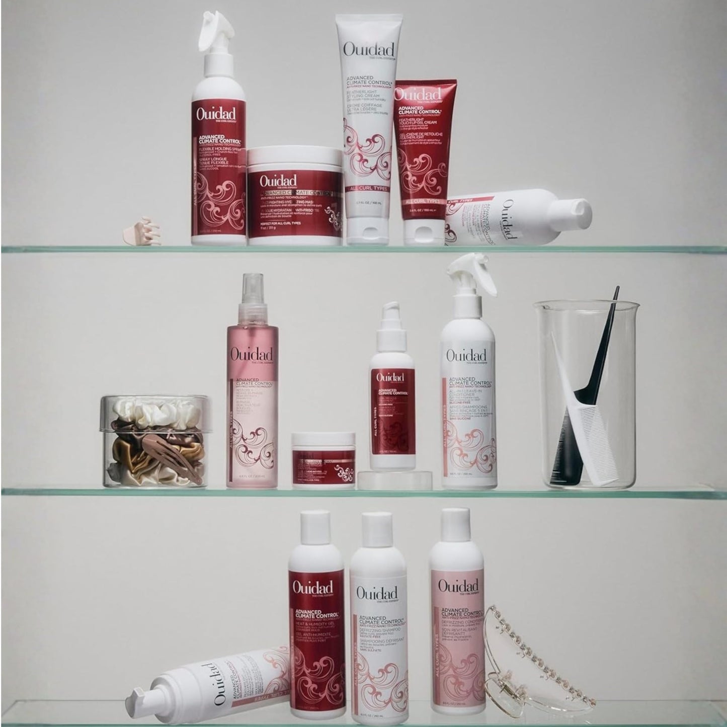 Ouidad Advanced Climate Control Restore + Revive Bi-Phase Spray - Refresh Curls Between Wash Days, Adds Moisture & Shine with Mongongo & Grapeseed Oils, Fights Frizz, All Curl Types, Sulfate-Free