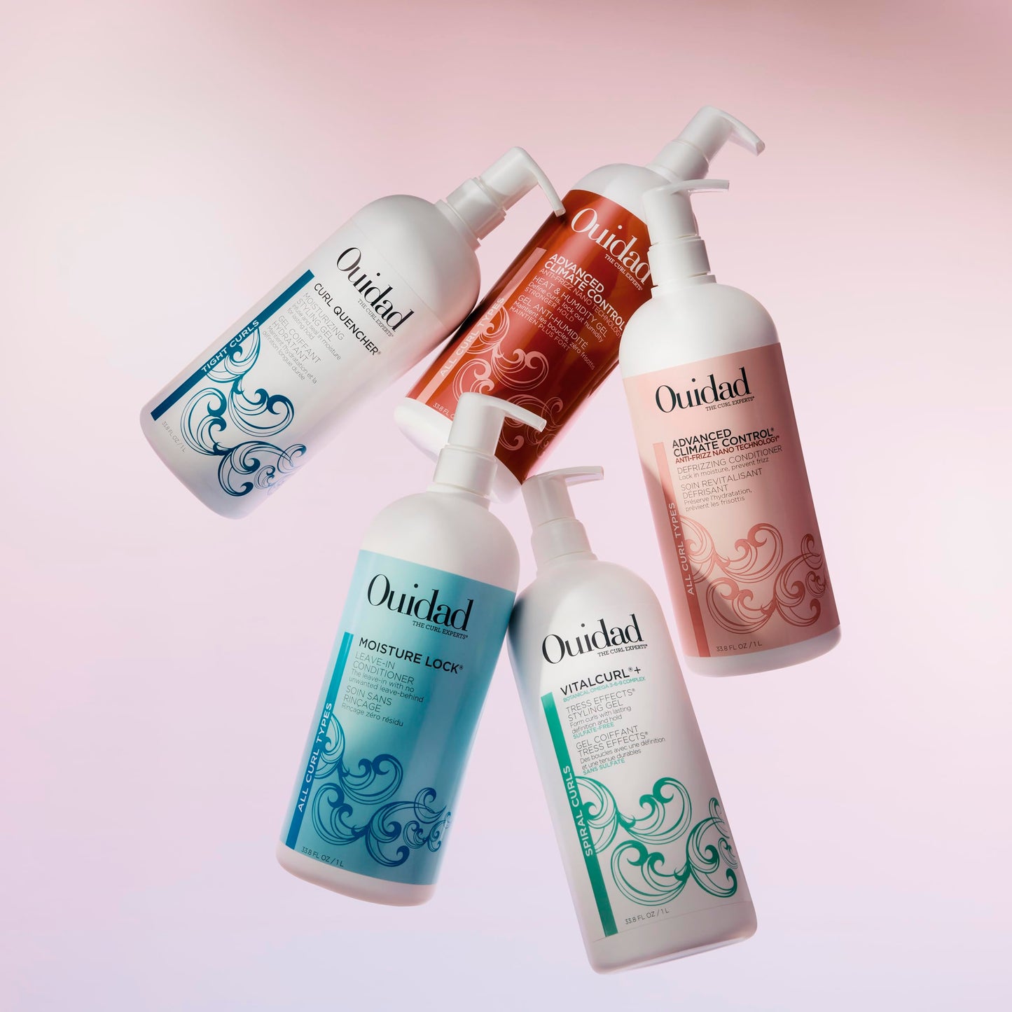 Ouidad Curl Quencher Moisturizing Styling Gel for Tight Curls – Adds Flexible Hold, Bounce, and Frizz-Free Definition to Curly Hair, Hydration & Moisture, Sulfate & Mineral Oil Free