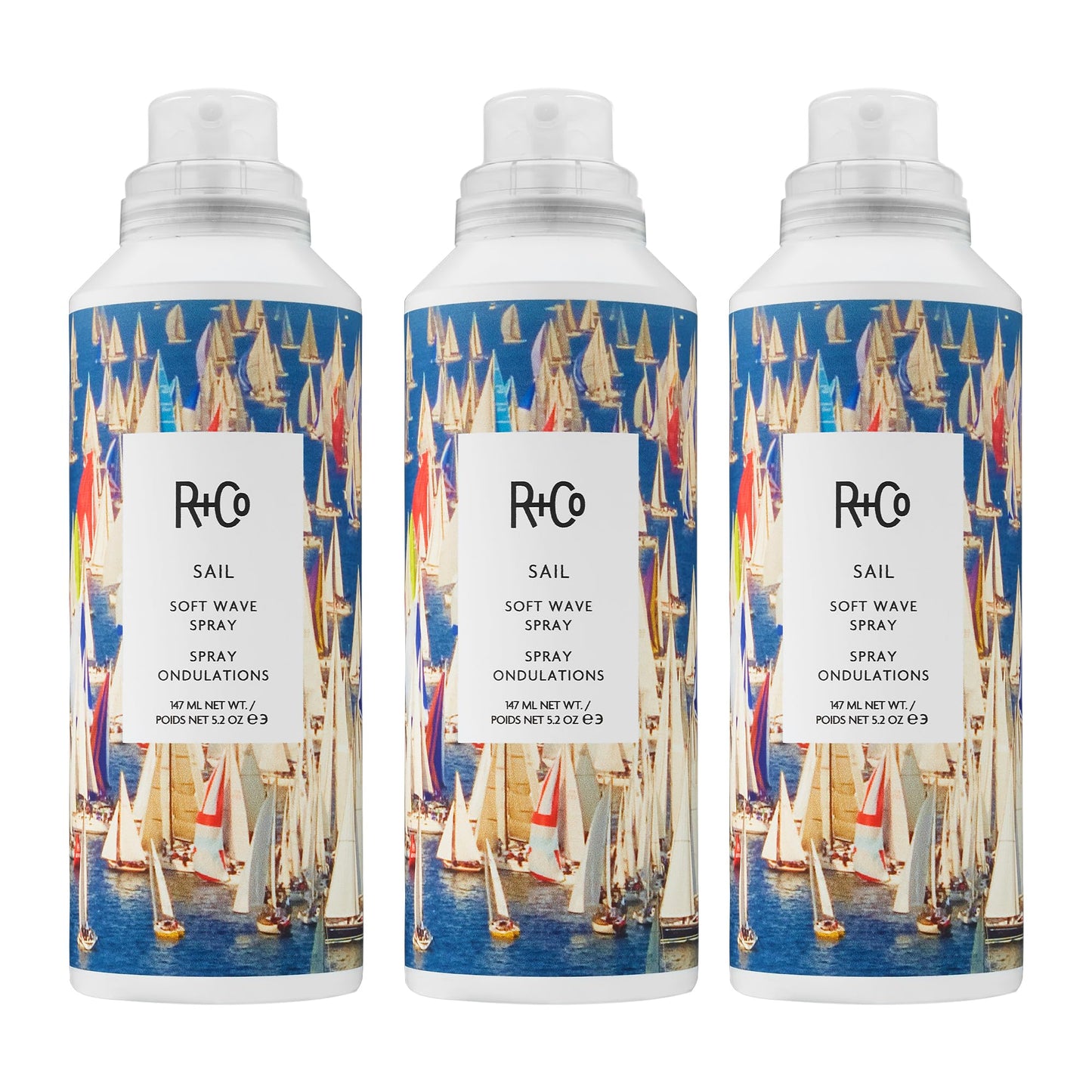 R+Co SAIL Soft Wave Spray – Texturizing & Sea Salt Hair Spray, Adds Beachy Waves & Volume, All Hair Types