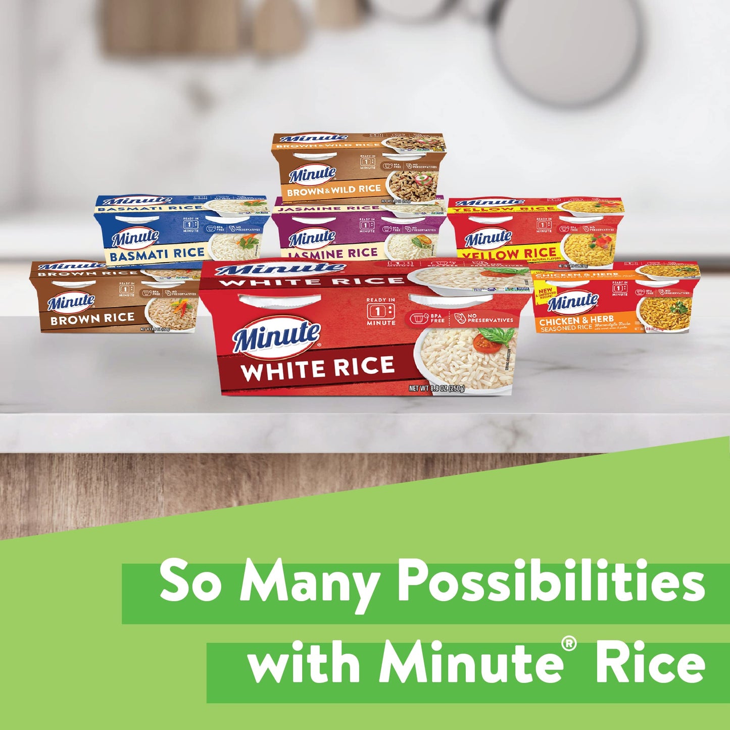 Minute Ready-to-Serve White Rice, Microwavable Rice Cups, 8.8-Ounce Cups (Pack of 8)
