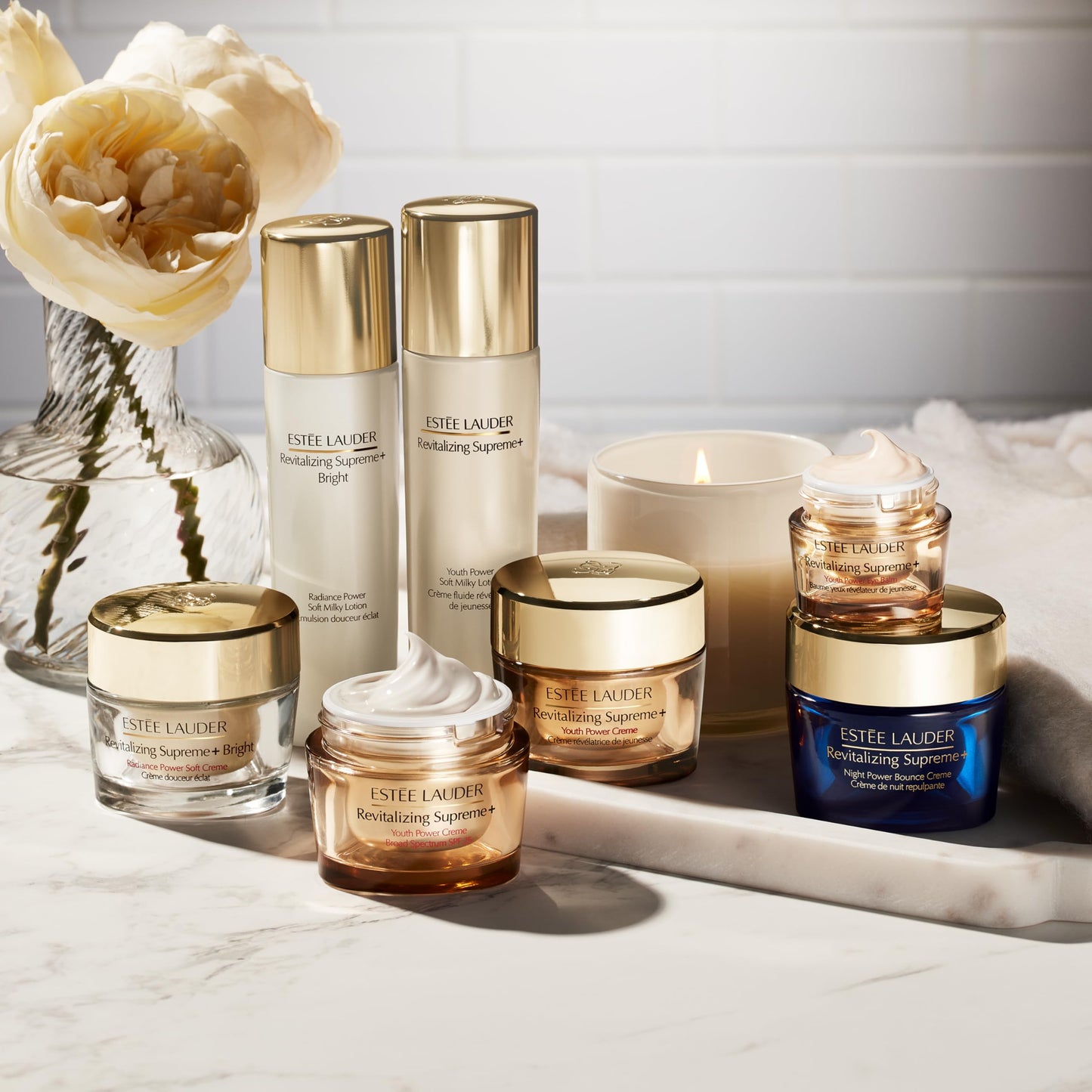 Estée Lauder Revitalizing Supreme+ Youth Power Soft Milky Face Lotion with Hyaluronic Acid | Anti Aging, 3.4 Fl Oz