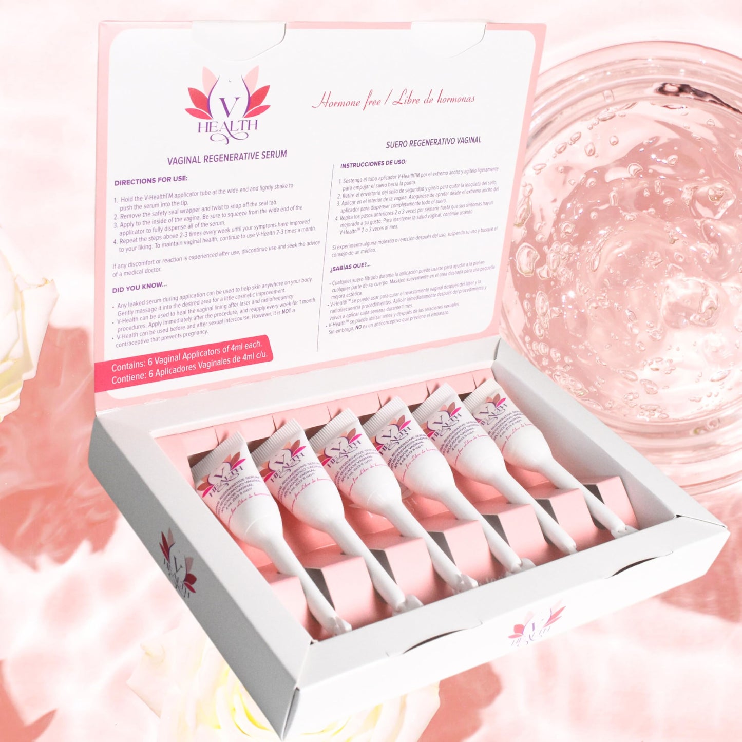 Advanced Regenerative Vaginal Medicine for Menopause - Clinically Proven Natural Relief for Vaginal Dryness & Other Symptoms (6 Applicators, 4ml Each)
