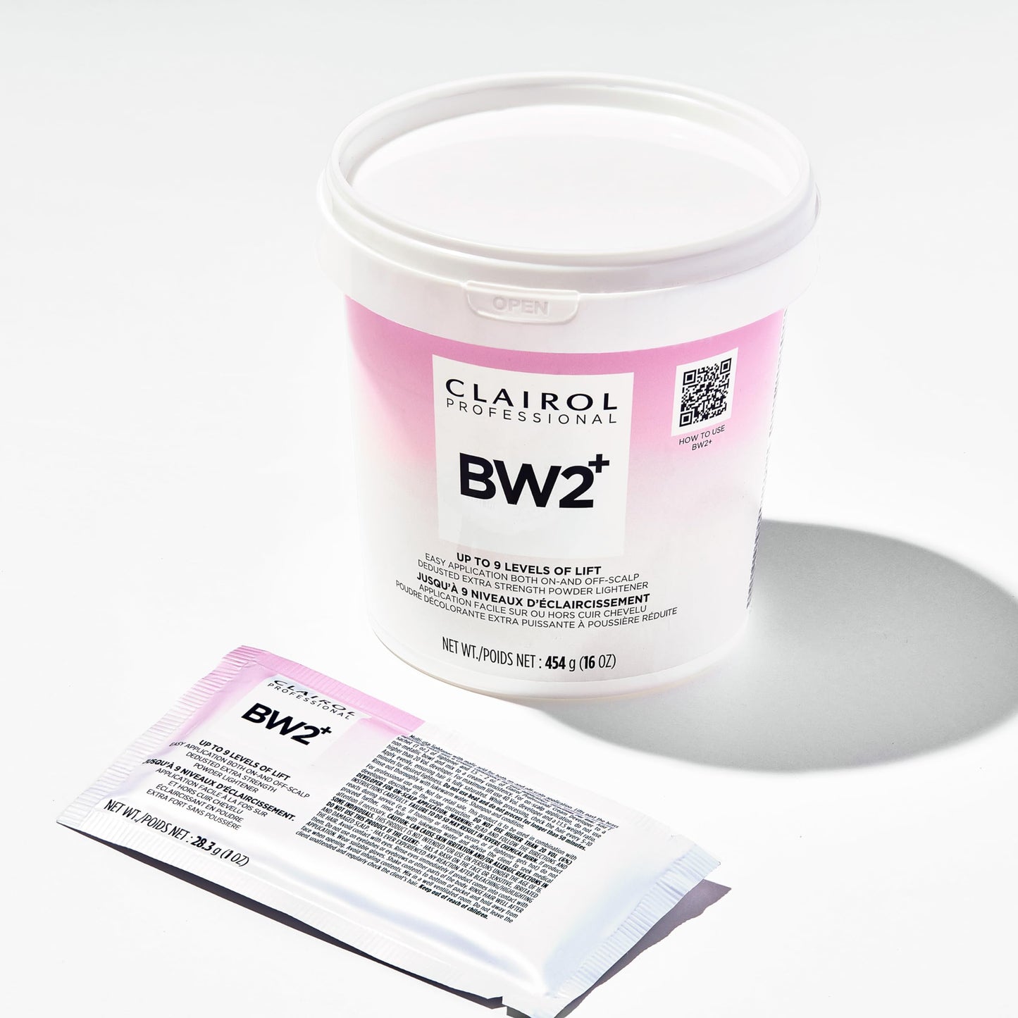 Clairol Professional BW2+ Extra Strength Powder Lightener, Up to 9 Levels of Lift for Hair Highlights & Lightening