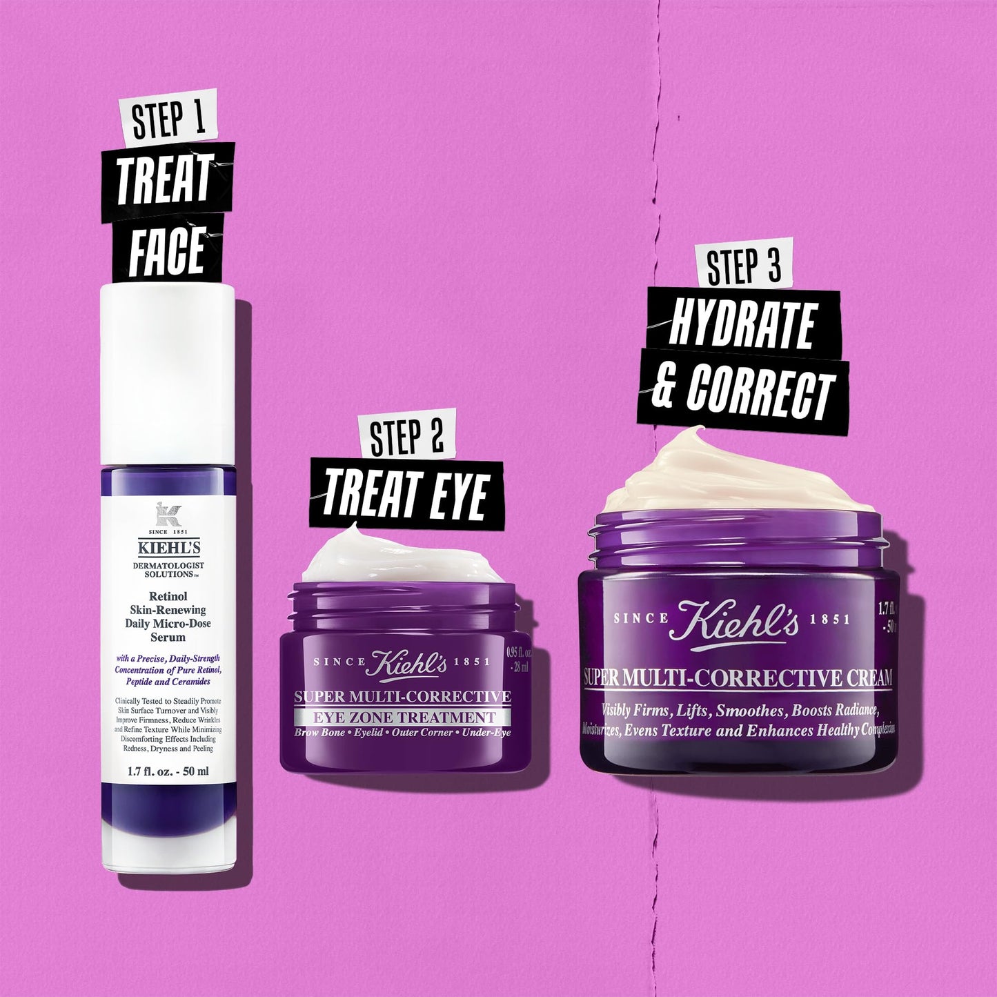 Kiehl's Super Multi-Corrective Eye Cream, Anti-Aging Cream that Lifts Brow Bone Area, Smooths and Firms Eye Lids, Bilberry Seed Extract and Collagen Peptide for Tighter and Smoother Looking Skin