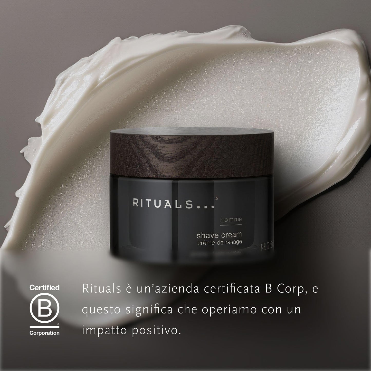 Rituals Homme Shave Cream Ginseng + Hydra Complex -250ml/8.5oz