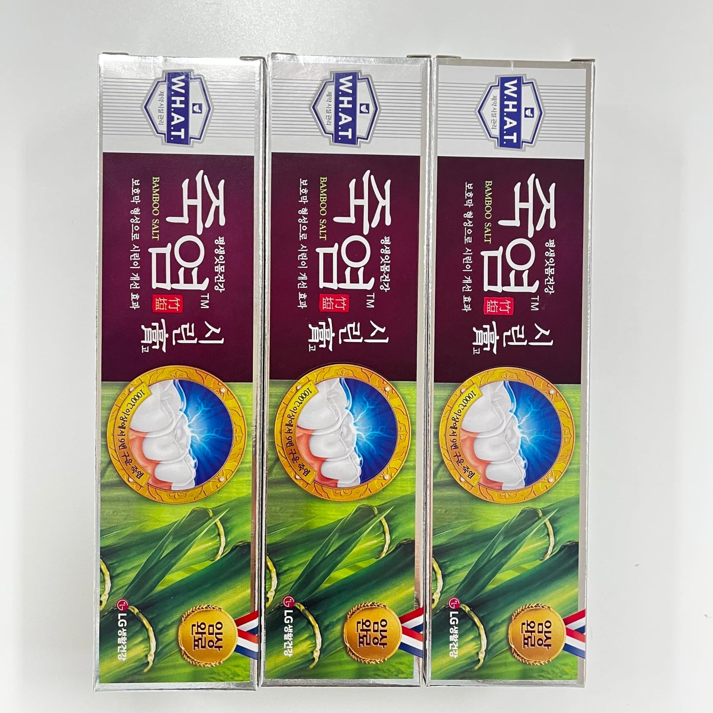 LG Shiringo Bamboo Salt Toothpaste for Sensitive Teeth 120gram (4.23ounce) x 3 counts