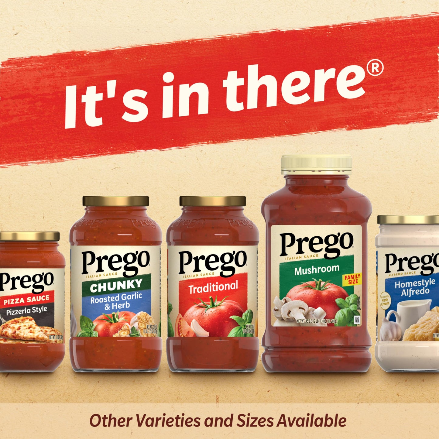Prego Italian Sausage and Garlic Meat Sauce, 23.5 oz Jar