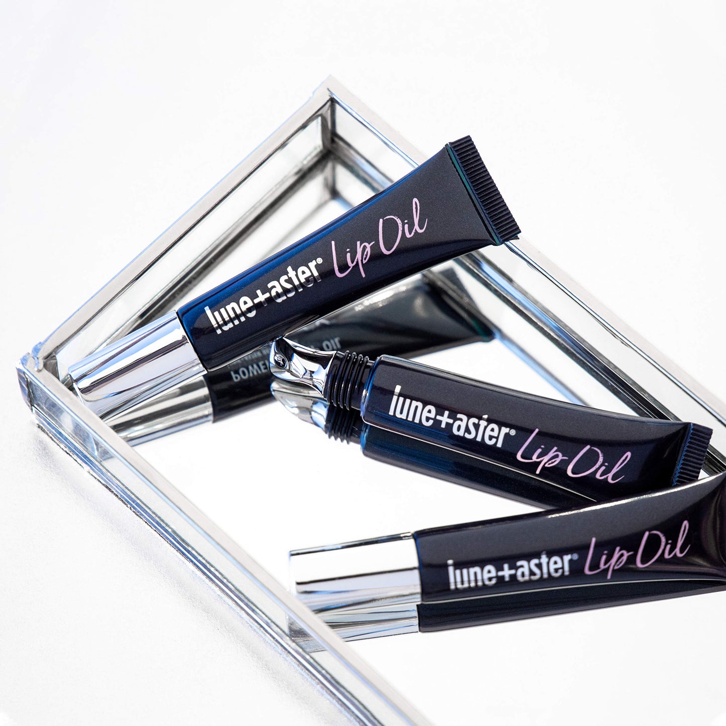 Lune+Aster Powerlips Lip Oil | Non-Tinted Lip Oil Adds Shine And Deep Hydration - Clear