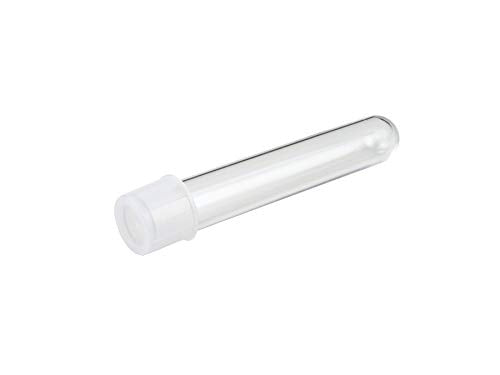 Caplugs Evergreen 214-2070-010 General Purpose Test Tubes TT Series, 17mm (D) x 100mm (H), 16 mL, Polystyrene, Laboratory Testing, Clarity, Mild Acid, Transparent, Natural, Pack of 250 (99192921)