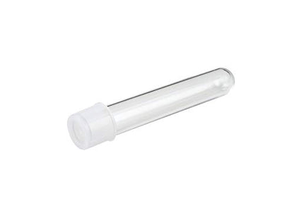 Caplugs Evergreen 214-2070-010 General Purpose Test Tubes TT Series, 17mm (D) x 100mm (H), 16 mL, Polystyrene, Laboratory Testing, Clarity, Mild Acid, Transparent, Natural, Pack of 250 (99192921)