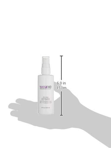 NassifMD 3HA Instant Hydrating Facial Mist - Contains 3 Types of Hyaluronic Acid to Keep Your Face Refreshed and Hydrated, Decreases Look of Skin Puffiness, Dark Circles and Fine Lines