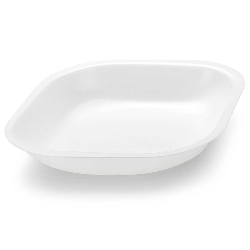 Weighing Boats Diamond Shaped by Globe Scientific, Bendable Polystyrene, Easy Pour Design, Disposable Scale Trays for Weighing & Mixing Liquid & Powder, Antistatic, 100mL Capacity, White, Case of 250