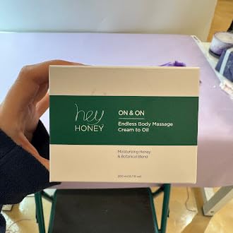 Hey Honey On and On Unique Cream to Oil Formula | Complete Body Moisturizer | Vitamin E, Vitamin C | Non-Greasy 48 Hours Active Hydration | Moisturizing Honey Extracts & Botanicals | 6.7 oz.