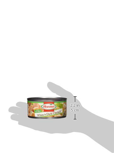 Hormel White & Dark Chicken in Water 95% Fat Free, 10 Ounce, Pack of 12
