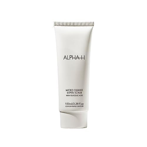 Alpha-H Super Micro Scrub – Dual-Action Face & Body Exfoliator for Oily, Combination Skin – Smooths Texture & Clears Congestion
