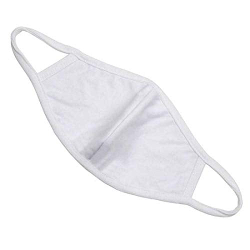 Concession Essentials Reusable White Cotton Face Mask (Pack of 50).Concession Essentials 2 Ply 100% Cotton Face Masks.