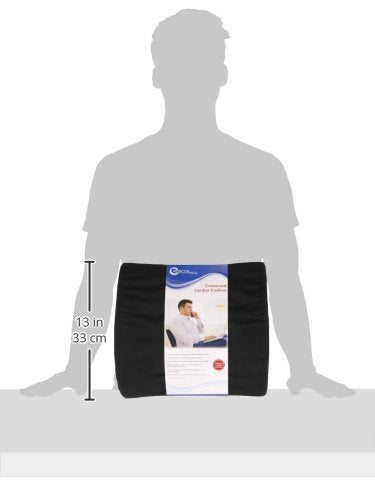 Roscoe Back Support For Office Chair, Contoured Lumbar Pillow and Chair Cushion, Back Pillow For Lower Back Pain and Lower Back Support