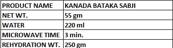 KDI Store Kanda Batata Bhaji, Ready to Eat Indian Spiced Potato Stir Fry, Freeze Dried Food, USDA Organic, 55g