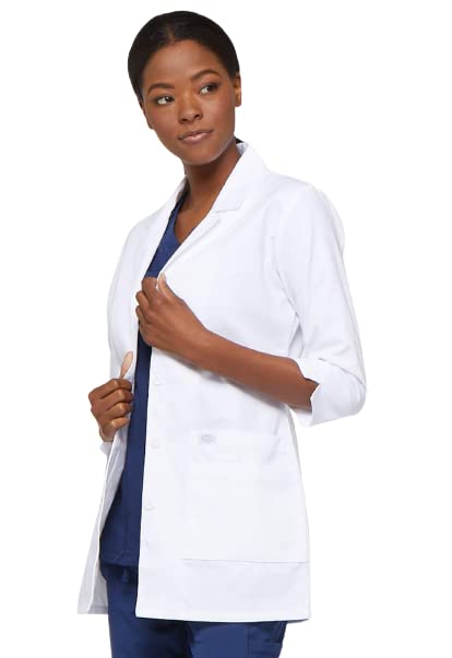Dickies Women's Junior Fit 3/4 Sleeve Lab Coat