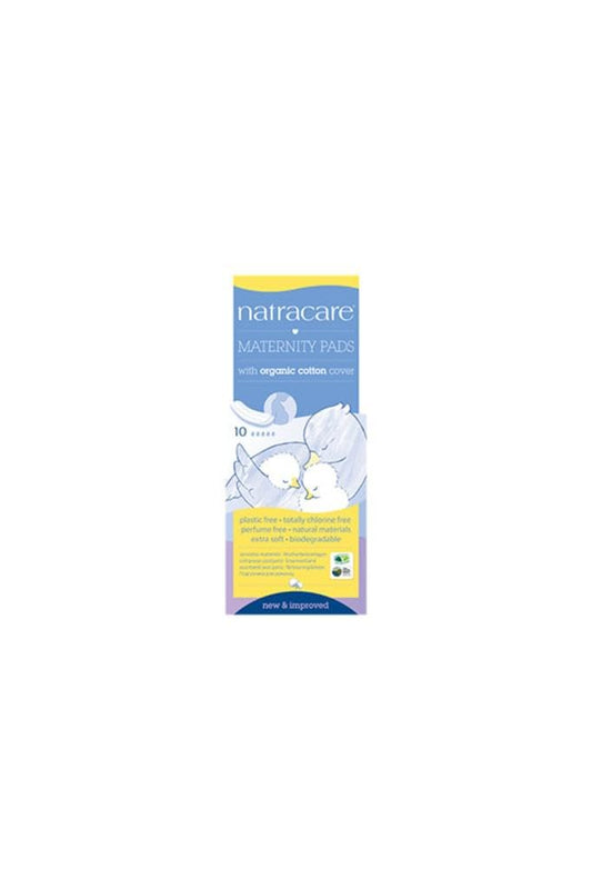 Natracare Maternity Pads 10 Ct, 5 Boxes (50 Pads Total)