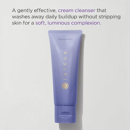 Tatcha Dewy Skin & Lips Hydrating Ritual Set, Travel Rice Wash, Full Size Dewy Skin Cream, Wisteria Lip Mask ($119 Value)