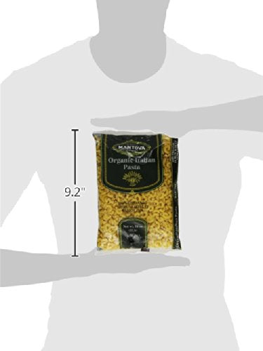 Mantova Organic Elbow Pasta - Premium Quality Organic Durum Semolina Macaroni, Perfect for Soups, Salads, and Classic Pasta Dishes, 1 lb Bags (Pack of 6), Authentic Italian Taste