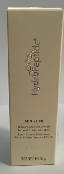 HydroPeptide Sun Slick SPF 50 Mineral Sunscreen Stick with Reparative Peptides, 0.52 Ounce (15g)