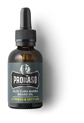 Proraso Beard Oil for Men, with Avocado, Macadamia Nut, Walnut and Sunflower Oils to Tame and Condition Beards