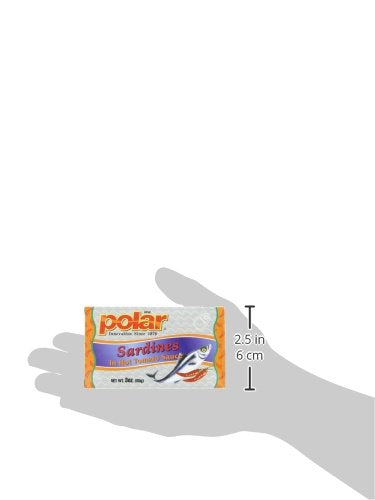 MW Polar Sardines, Hot Tomato Sauce, 3-Ounce (Pack of 24)