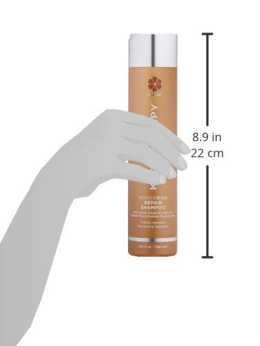 KERATHERAPY Keratin Infused KeratinFIXX Repair Shampoo, Repair Shampoo for Dry, Damaged or Frizzy Hair with Caviar Extract, Clear, 10.14 Fl Oz (Pack of 1) (Look May Vary)