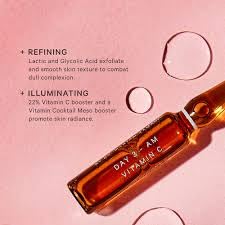 MZ SKIN Glow Boost Ampoules 10-Pack Set | 5-Day Intensive Radiance Treatment for Cell Renewal Exfoliation, Brightening, Pigmentation & Age Spots, With Vitamin C, Lactic Acid (AHA), Fragrance Free