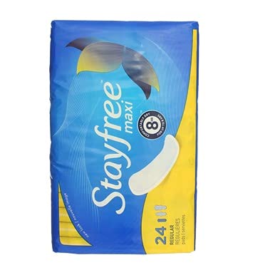 Stayfree Regular Maxi Pad 24ct - Pack of 12