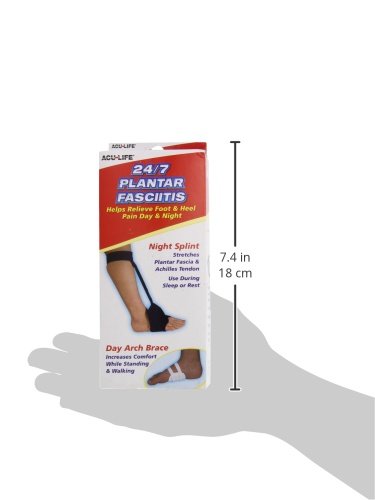 Acu-Life Plantar Fasciitis Brace | Joint Pain Relief and Muscle Recovery for Sports and More | For Men or Women | Day and Night