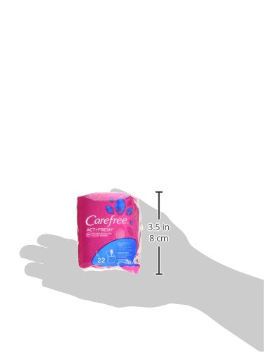 Carefree Acti-Fresh Panty Liners, Thin to Go, Unscented, 22 Count (Pack of 12)