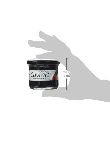 Caviart Award-winning VEGAN Caviar - Black Seaweed Flavor 3.5 oz (Black Caviart)