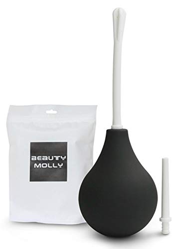 Douches for Men Women Beauty Molly Anal Douche Superior Medical Materials Douche enemas Bulbs, 2 in 1 Set