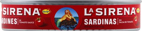 La Sirena Sardines in Tomato Sauce Oval Can, 15 oz