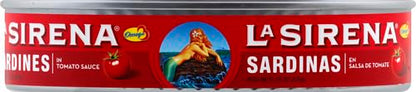 La Sirena Sardines in Tomato Sauce Oval Can, 15 oz