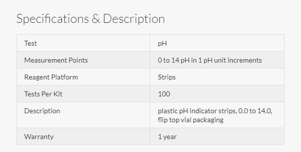 5920040 pHydrion 9800 Plastic pH Indicator Strips, 0.0 to 14.0, flip top Vial Packaging