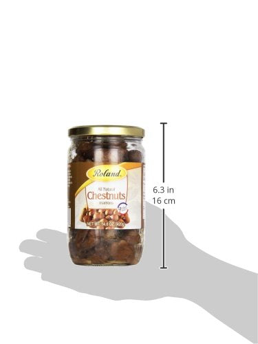 Roland Foods Roasted Chestnuts, 14.8 Ounce Jar, Pack of 1