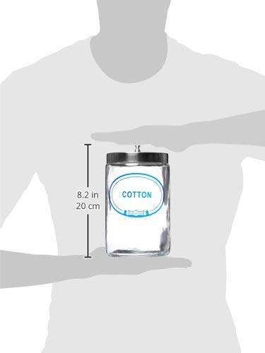 Grafco Glass Sundry Jar – Labeled 'Cotton' – Medical Dressing Storage